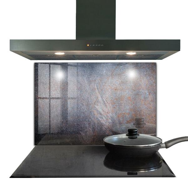 Skleněné obklady do kuchyně Vintage kovové textury