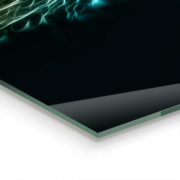 Skleněný panel Lev v abstraktní edici