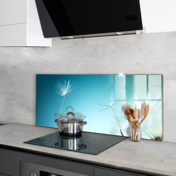 Skleněné obklady do kuchyně Pampeliška pampeliška ve větru