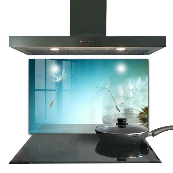 Skleněné obklady do kuchyně Pampeliška pampeliška ve větru