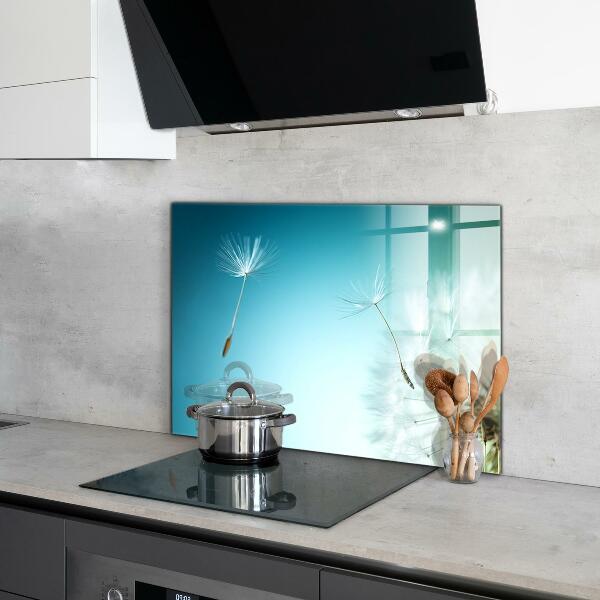 Skleněné obklady do kuchyně Pampeliška pampeliška ve větru