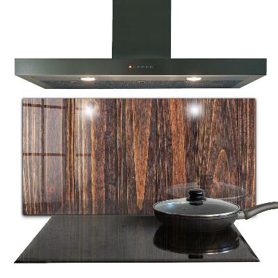 Skleněné obklady do kuchyně Přírodní textura dřeva