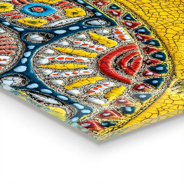 Skleněný panel Želví keramická mozaika