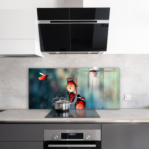 Skleněný panel Jemný motýl ve větru