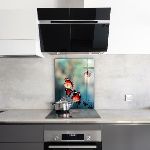 Skleněný panel Jemný motýl ve větru