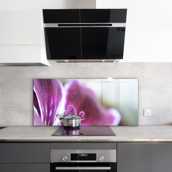 Skleněný panel Pink flower nature details