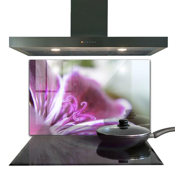 Skleněný panel Pink flower nature details