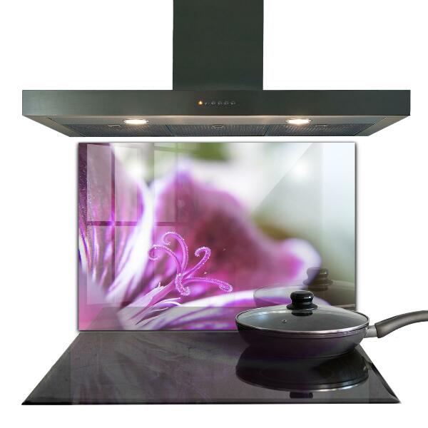 Skleněný panel Pink flower nature details