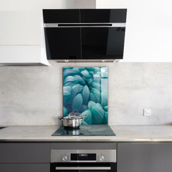 Skleněný panel Modrá chryzantéma