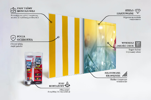 Skleněný panel Jemná daisy na louce
