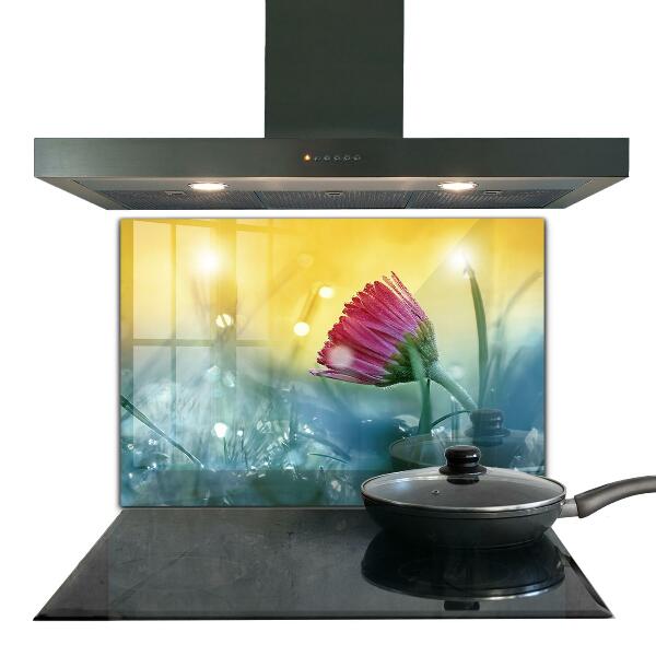 Skleněný panel Jemná daisy na louce