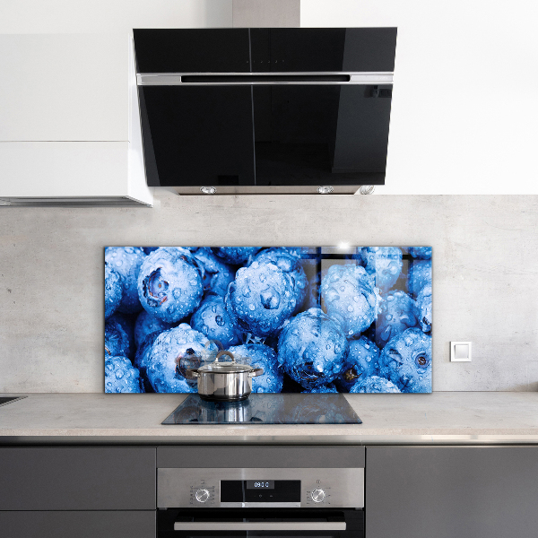 Skleněný panel Zralé borůvky bobule