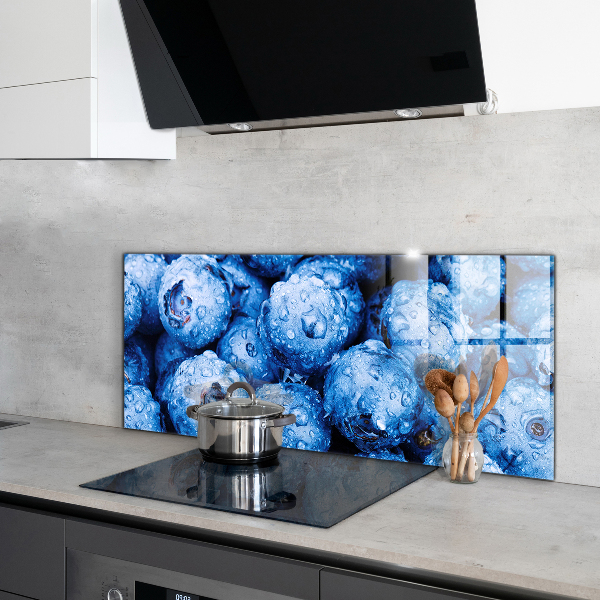 Skleněný panel Zralé borůvky bobule