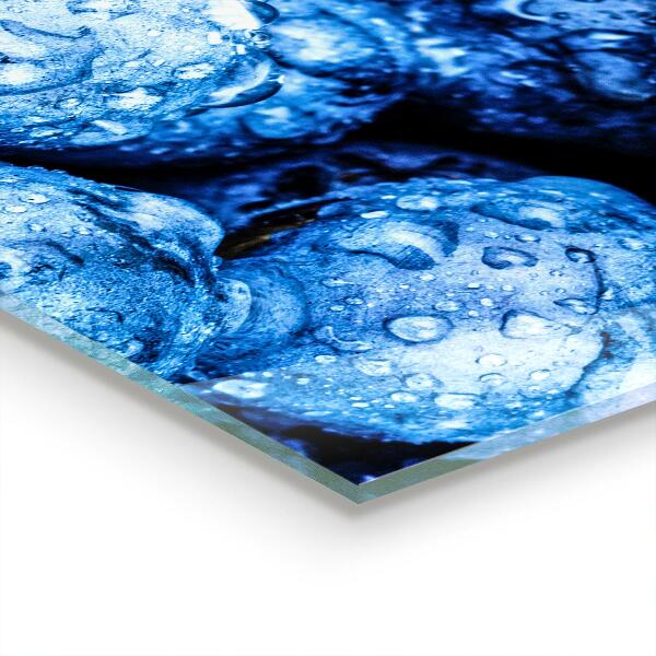 Skleněný panel Zralé borůvky bobule