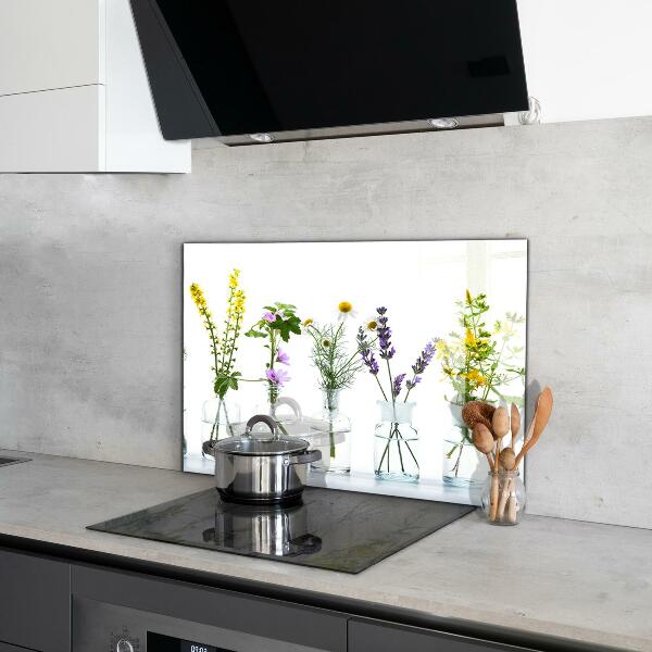 Skleněný panel Přírodní bylinky zdraví