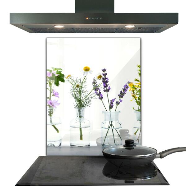 Skleněný panel Přírodní bylinky zdraví