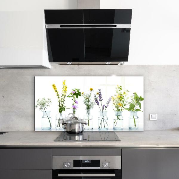 Skleněný panel Přírodní bylinky zdraví