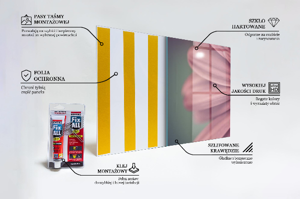 Skleněný panel Květina margaretka gerbera