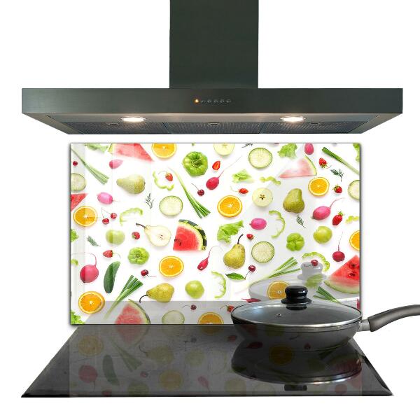 Skleněný panel Složení zdravého ovoce