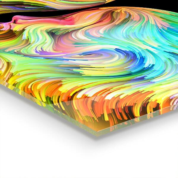 Skleněný panel Umělecký pár portrét