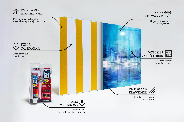 Skleněný panel Panorama manhattanu v new yorku