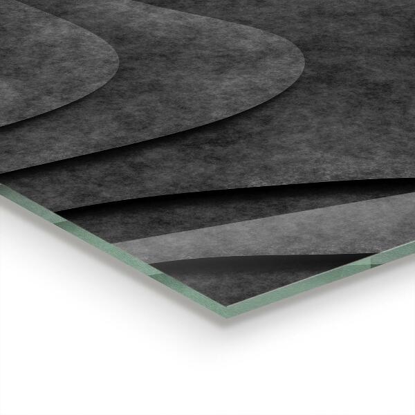 Kuchyňský skleněný panel Šedá textura abstrakce