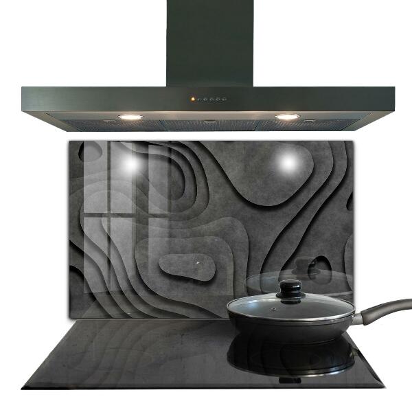 Kuchyňský skleněný panel Šedá textura abstrakce