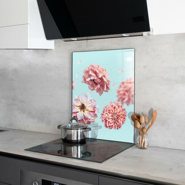 Skleněné obklady do kuchyně Květiny v letu složení