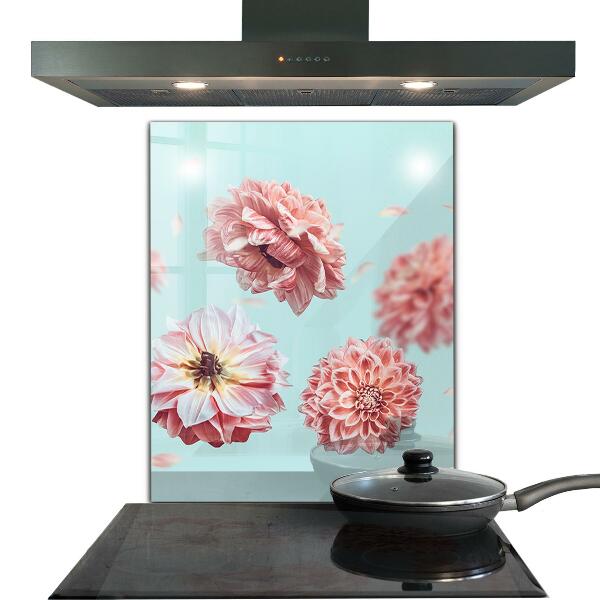 Skleněné obklady do kuchyně Květiny v letu složení