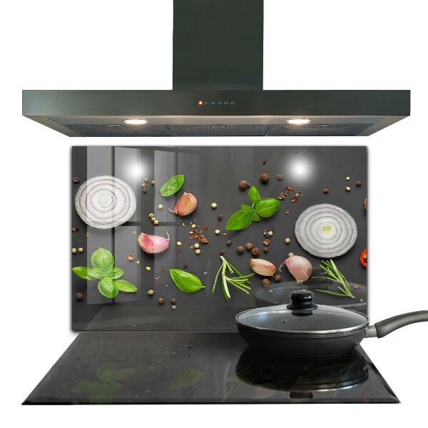 Skleněný panel Koření italská kuchyně