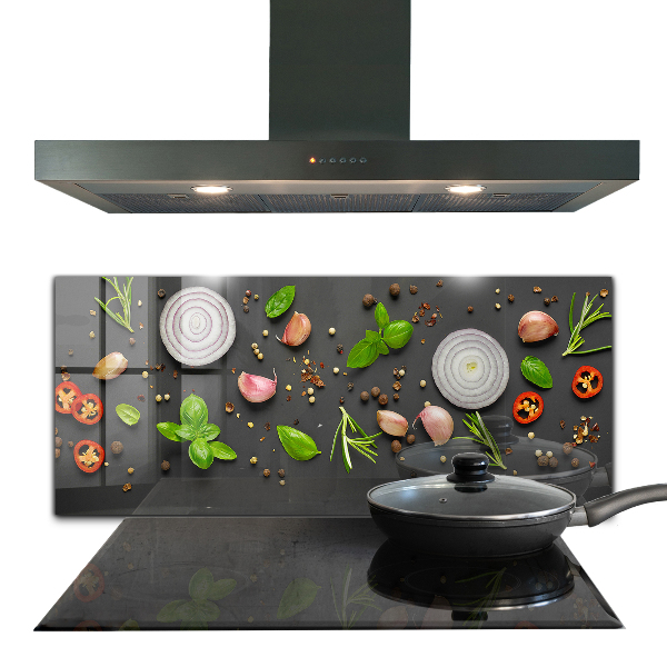 Skleněný panel Koření italská kuchyně