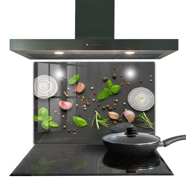 Skleněný panel Koření italská kuchyně