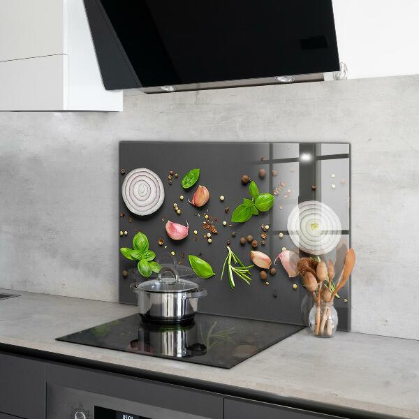 Skleněný panel Koření italská kuchyně