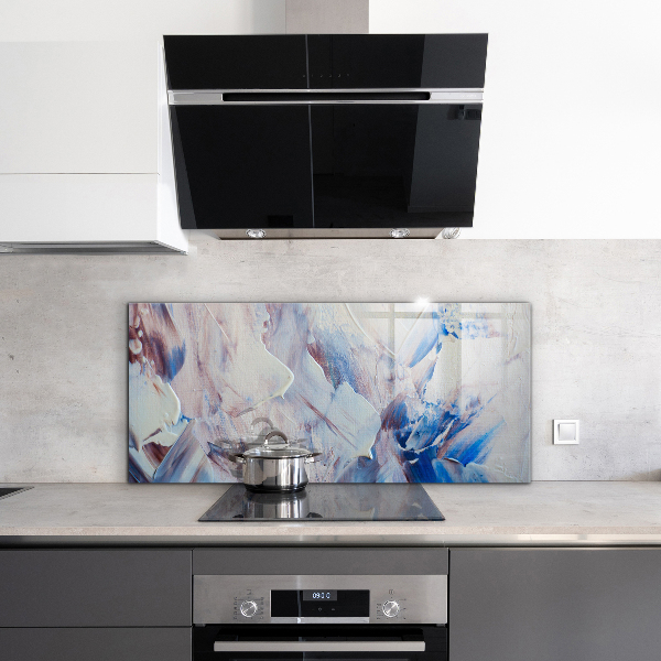 Kuchyňský skleněný panel Textura malování abstrakce
