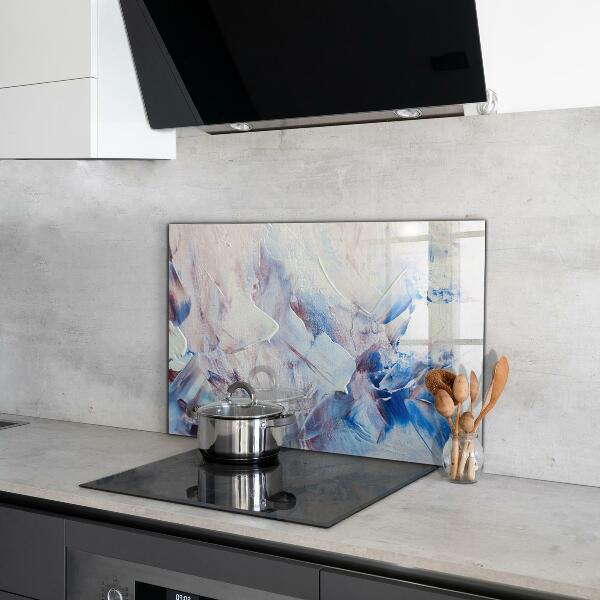 Kuchyňský skleněný panel Textura malování abstrakce