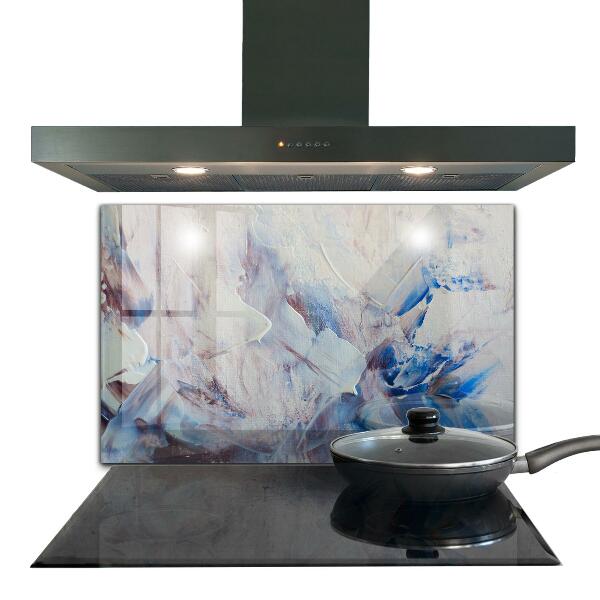 Kuchyňský skleněný panel Textura malování abstrakce