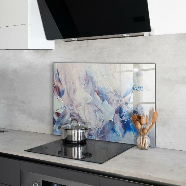 Kuchyňský skleněný panel Textura malování abstrakce