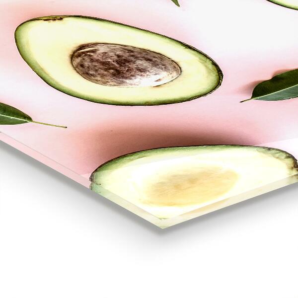 Skleněný panel Složení s avokádem