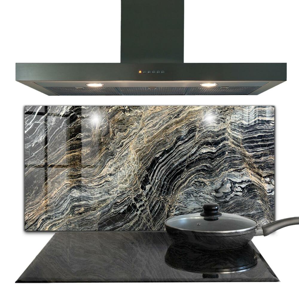 Kuchyňský skleněný panel Textura mramoru žula
