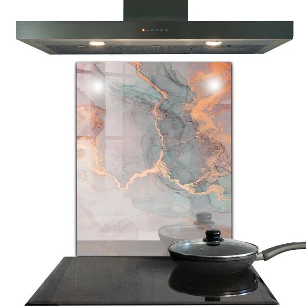 Kuchyňský skleněný panel Textura mramoru