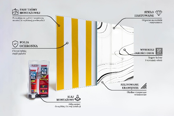 Kuchyňský skleněný panel Jemná textura