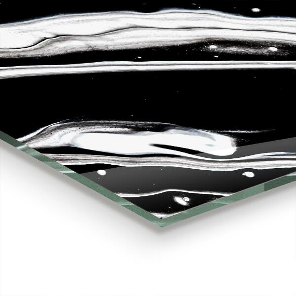 Kuchyňský skleněný panel Monochromatická abstrakce