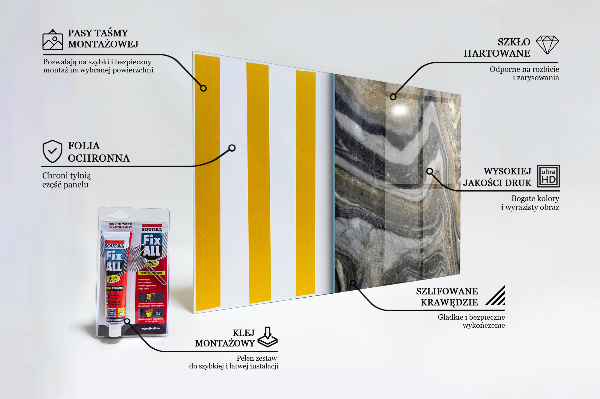 Kuchyňský skleněný panel Žula kámen mramor textura