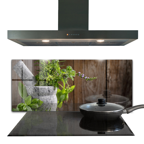 Skleněný panel Kamenná malta koření