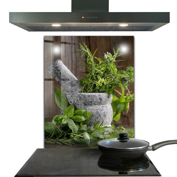 Skleněný panel Kamenná malta koření