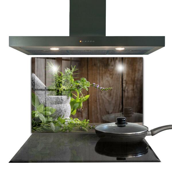 Skleněný panel Kamenná malta koření