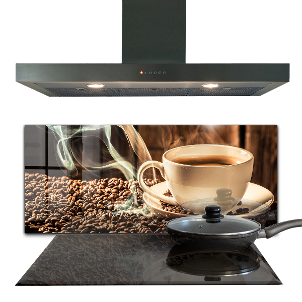 Skleněný panel Šálek s aromatickou kávou