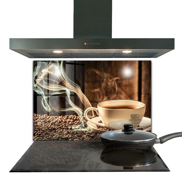 Skleněný panel Šálek s aromatickou kávou