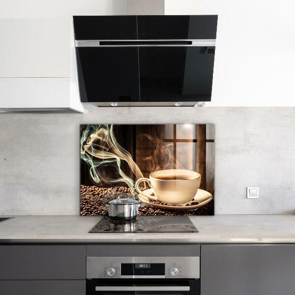 Skleněný panel Šálek s aromatickou kávou