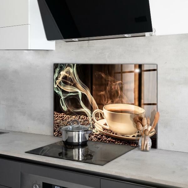 Skleněný panel Šálek s aromatickou kávou